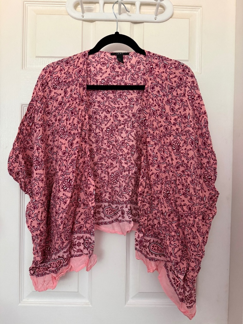 Forever 21 Floral Shrug Blouse - size M